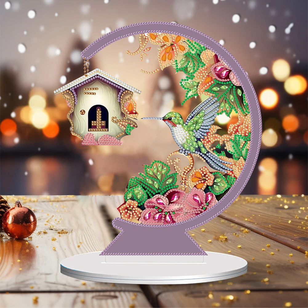 DIY Moon Diamond Art Painting Ornament