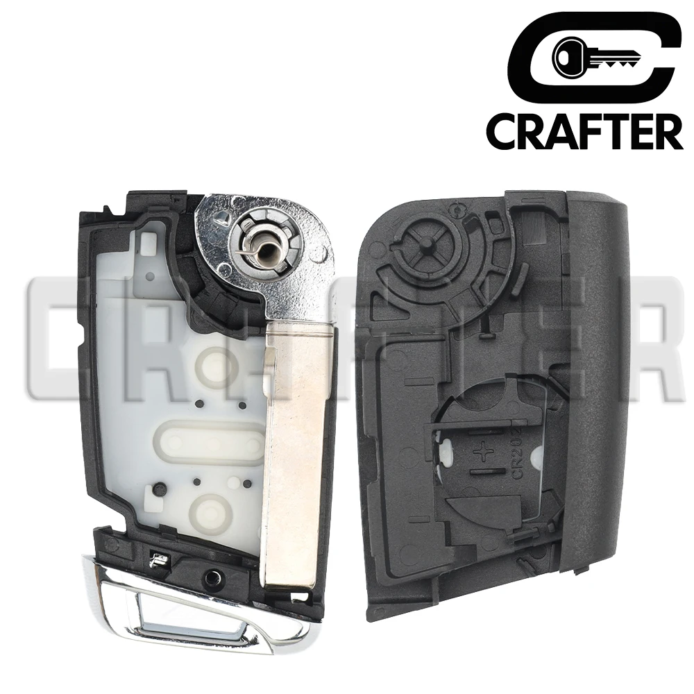 Key Crafters 5G0959752AB/BB ID48 MQB 434MHz Keyless Go Remote CarKey Fits VW Golf 7 MK7 Tiguan Polo Skoda HU66/HU162T KeyCutting