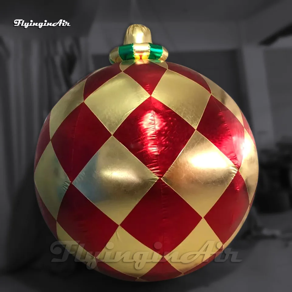 Wonderful Large Hanging Shiny Inflatable Christmas Bauble Big Ball Ceiling Drop Ornament For