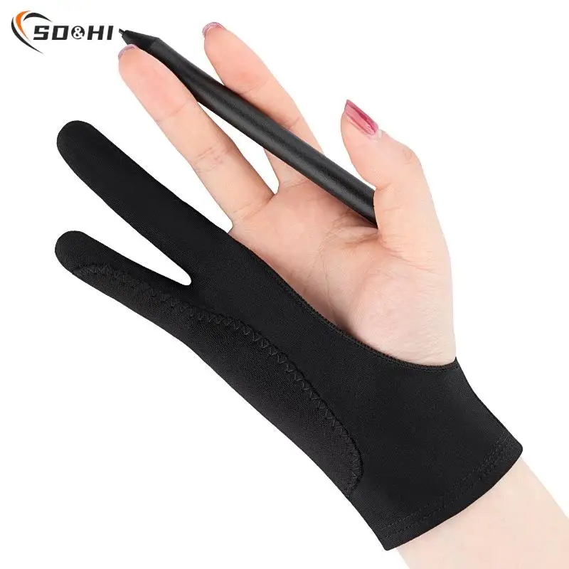 2 Fingers Anti-fouling Anti-touch Painting Glove For Drawing Tablet Right And Left Glove Anti-Fouling For IPad Screen Board tablet drawing glove artist glove for ipad pro pencil graphic tablet artist drawing pen anti fouling screen display jr deal