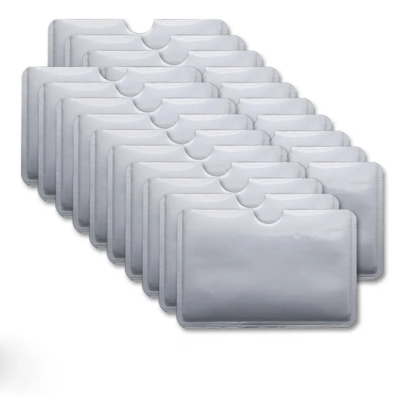 Anti Rfid Wallet Blocking Reader Lock Bank Card Holder 20PCS Id Bank Card Case Protection Metal Credit Holder Aluminium wallet card holder credit card wallet credit card holder card holder card wallet id card case id card holder wallet card bag