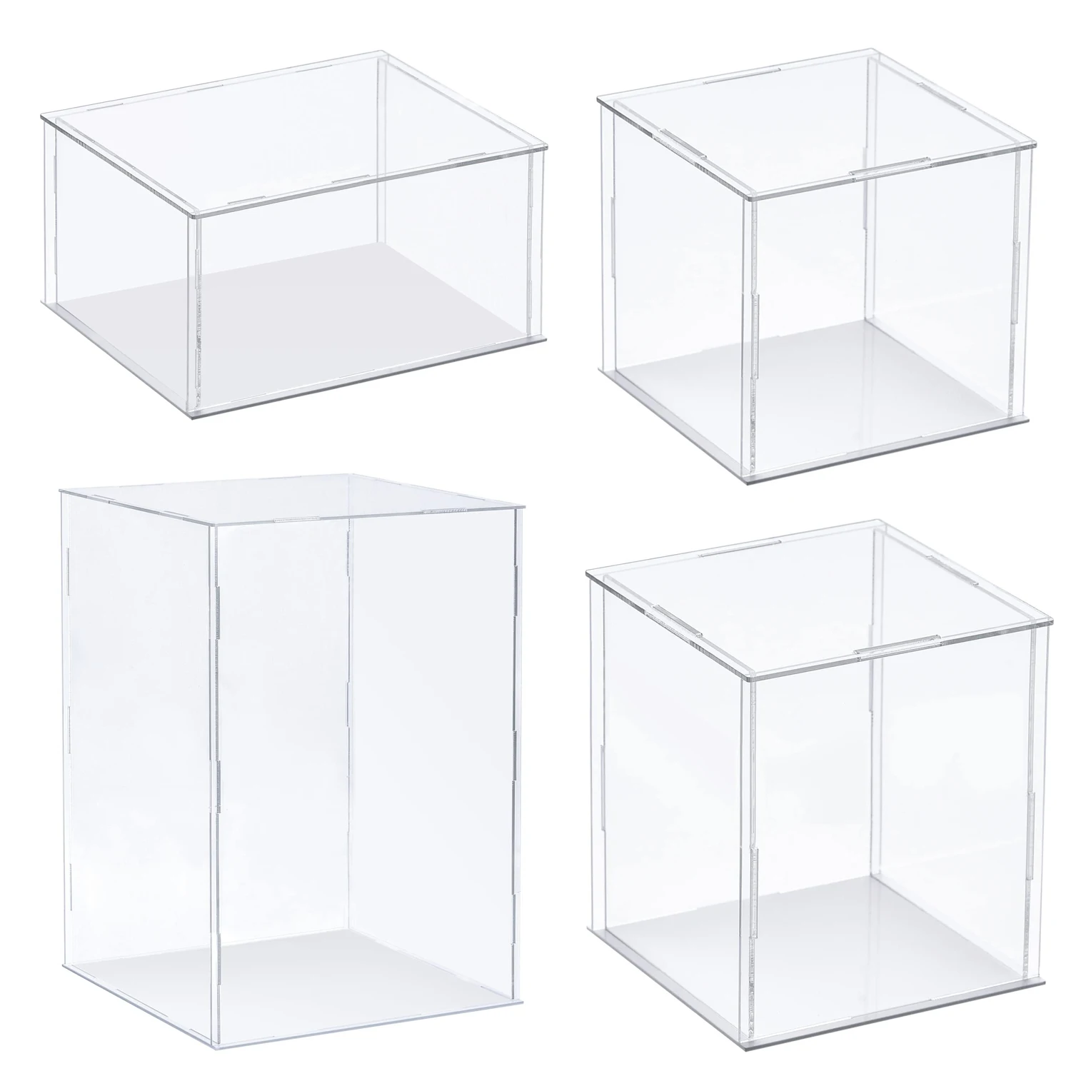 75SizeClearDisplayCaseAcrylicDisplayBoxAssembleDustproofBox