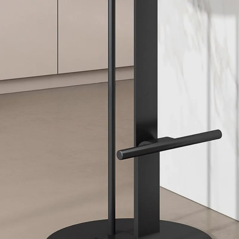 Stainless Steel Simple Modern Bar Stool Creative Steadiness Bar Chair Strap Foot Luxury Dining Room Living Room Table Highchairs