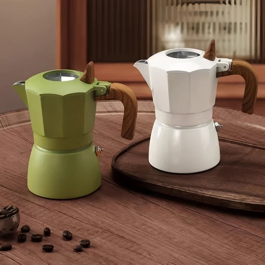 Upgraded Double-valve coffee maker Double-valve Extraction Hollow Visual espresso maker Professional Home Cafe Outdoor CoffeeEquipment