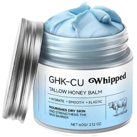 Peptides de cuivre GHK-Cu Tallow de boeuf pour la peau : baume bleu Manuka Honey hydratant visage et corps pour peaux matures, sèches et sensibles 1