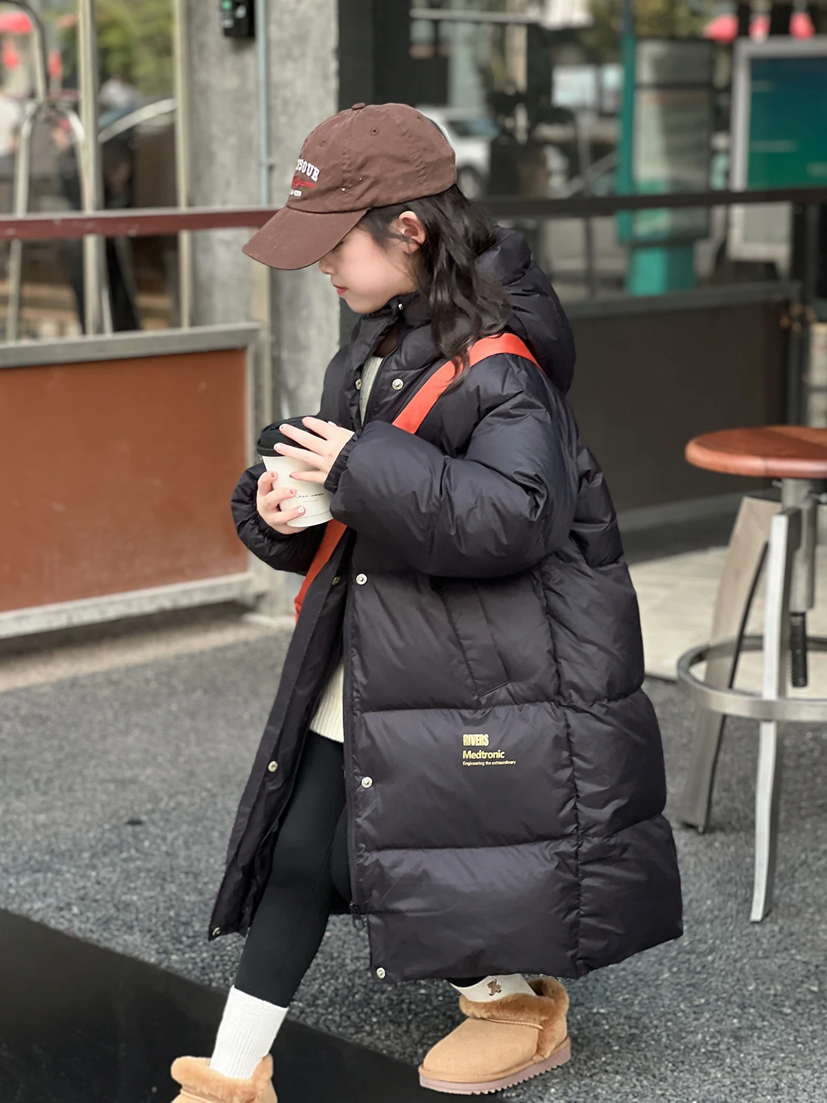 Girls Down Cotton Jacket Winter New Children's Long Warm Coats baby Girls' Snow Jacket Kids Clothes CH437