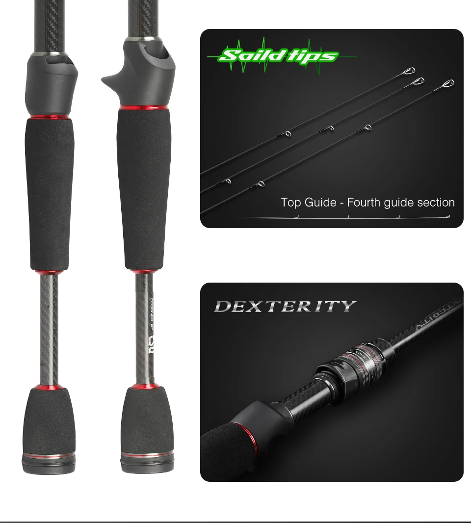 TSURINOYA Hochempfindliche Angelrute DEXTERITY II 1,89 m 632UL Abschnitt 2 Schnelle Aktion Ultraleichte AJING-Angelrute für Barschforellen – Detail 6
