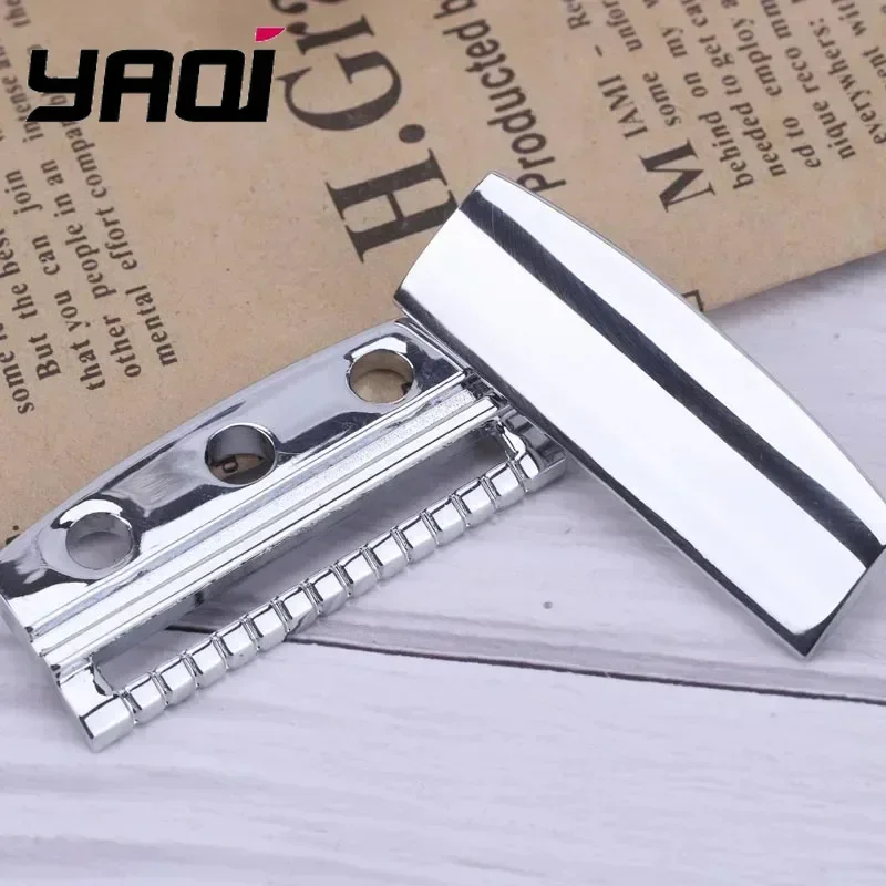 YAQI 1.20mm 블레이드 갭 싱글 엣지 크롬 컬러 안전 면도기 헤드 2026 NEW!