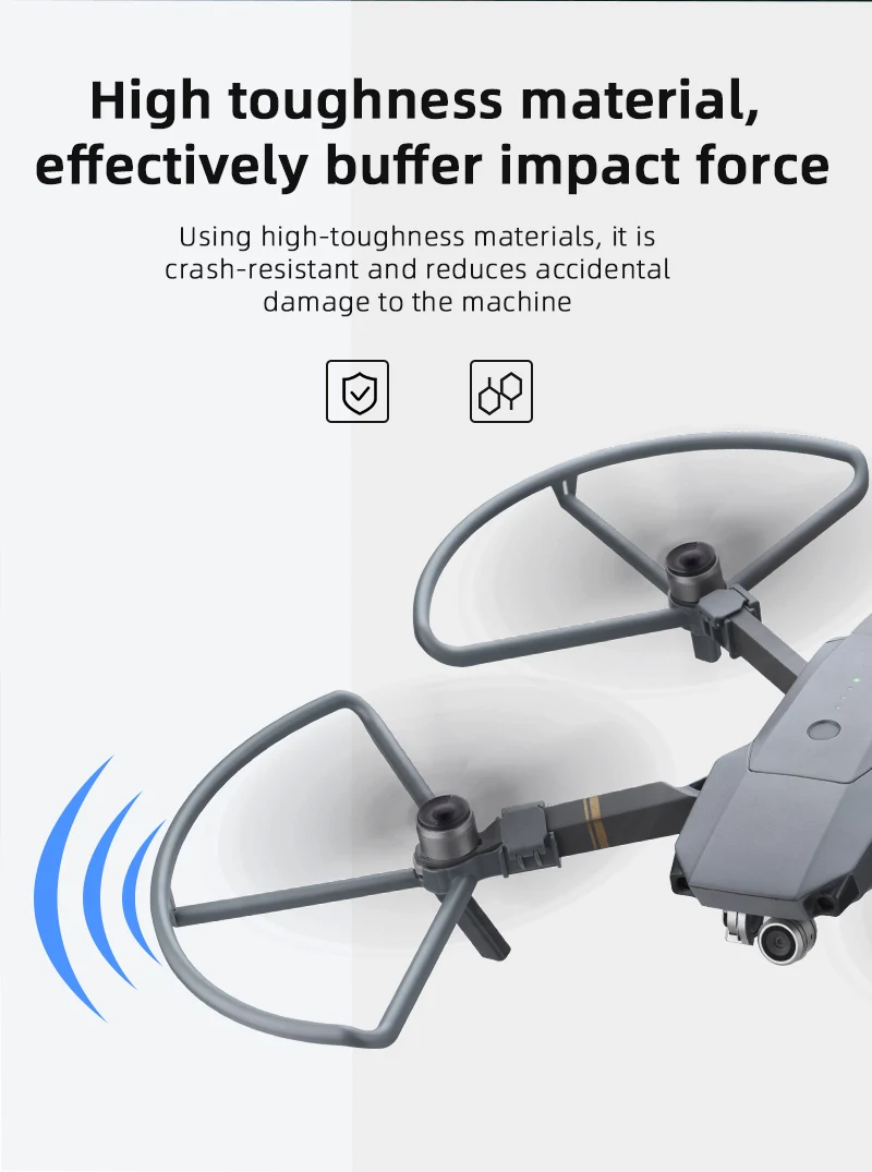 Description Picture 5 of item4pcs Propeller Protector Protection Guard for DJI Mavic Pro Blades Props Quick Release Bumper Cover Protective Spare Accessory