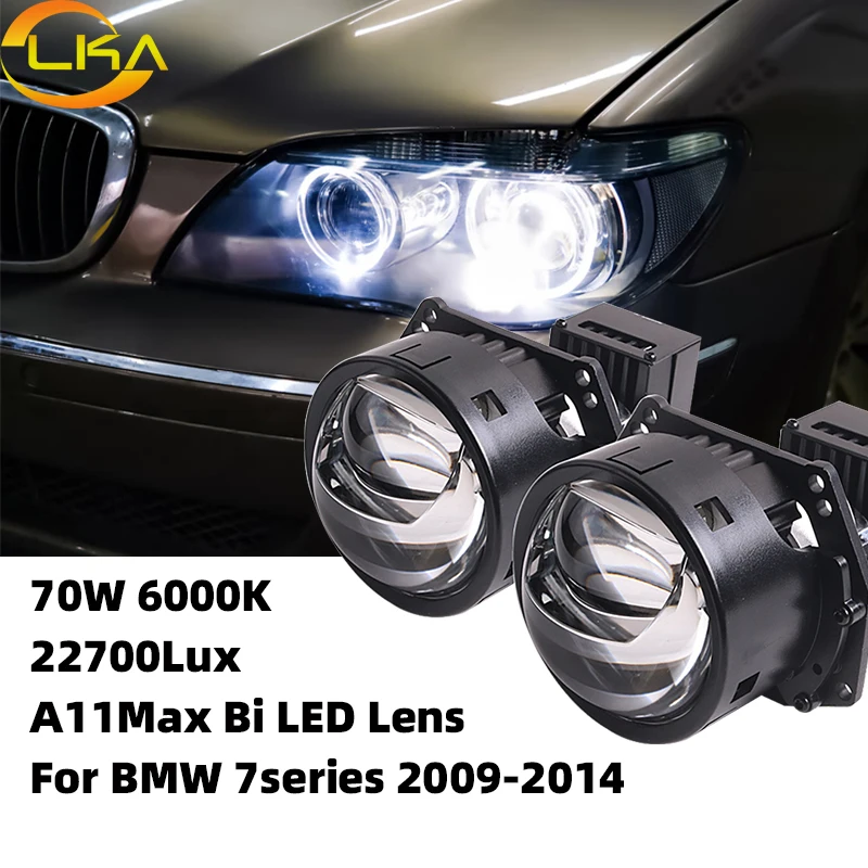 

Bi LED Lenses For Car Headlights Hela 3R G5 Lens With Framework For BMW 7Series F02 F01 730 735 740 745 2009-2015 Lamp Upgrade