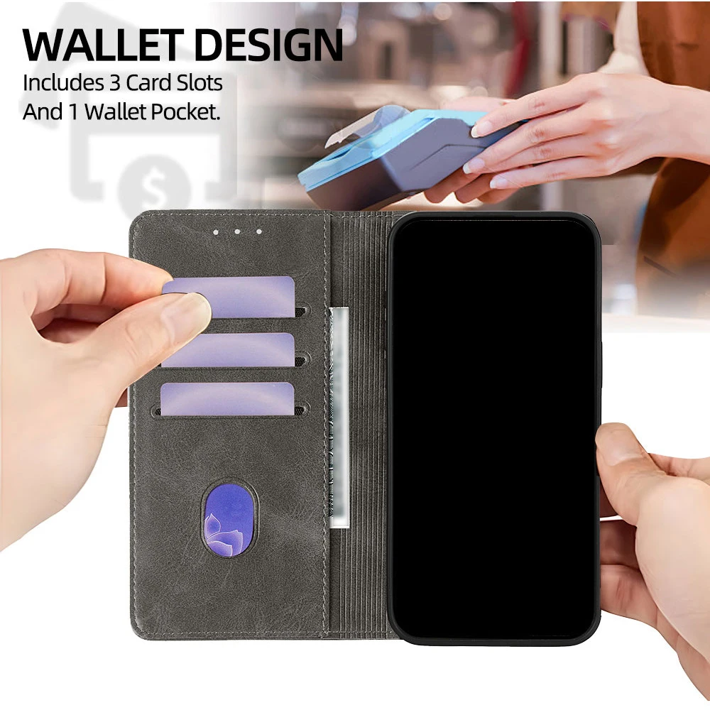Elegant Fashion Wallet Protective Phone Case Cover