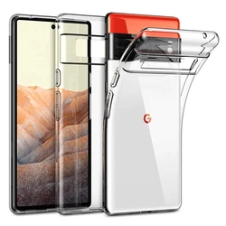 Ultra - Slim Transparent Silicone Phone Case - Clear, Soft TPU Back Cover for Pixel 11Pro (Clear)