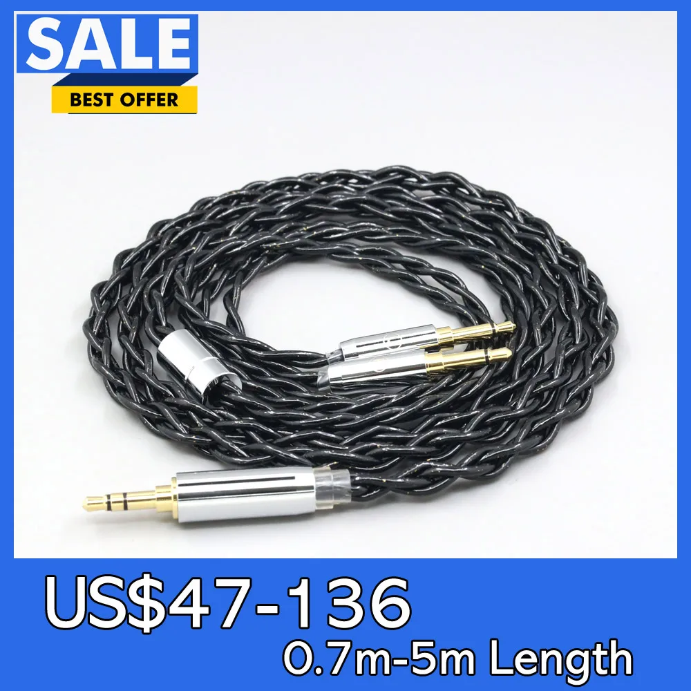 

99% Pure Silver Palladium Graphene Floating Gold Cable For Hifiman Sundara Ananda HE1000se V2 HE6se he400se Arya He-35x LN008339