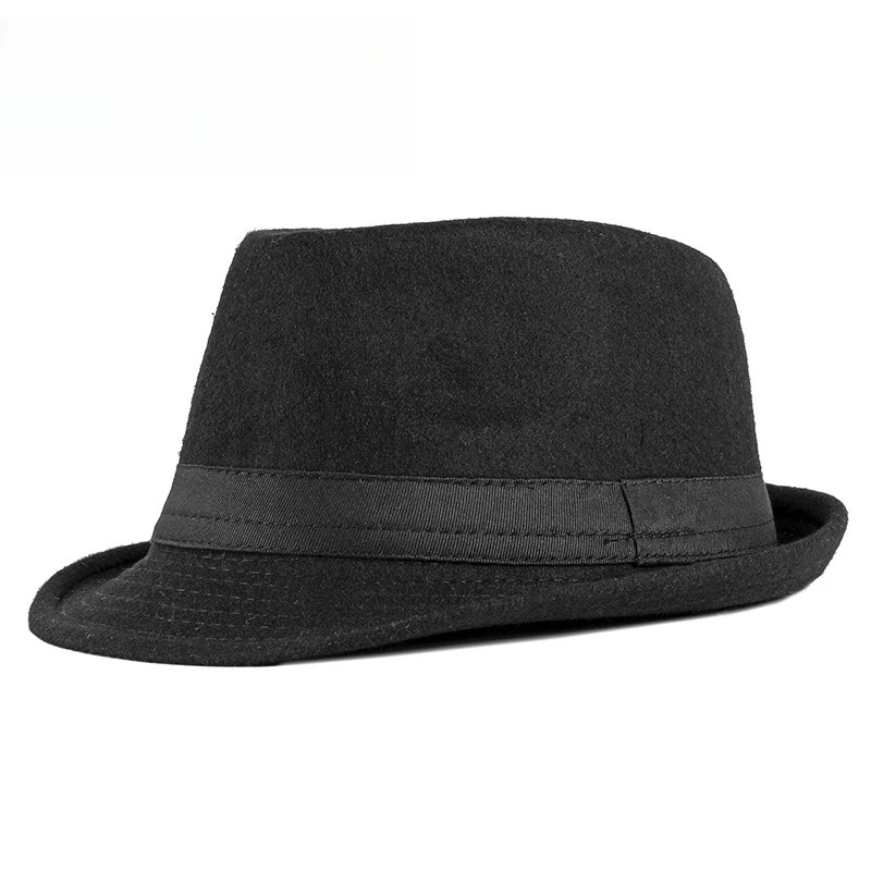 Fashion Hat Women British Fashion Jazz Hat Wool Versatile for Middle-aged and Elderly