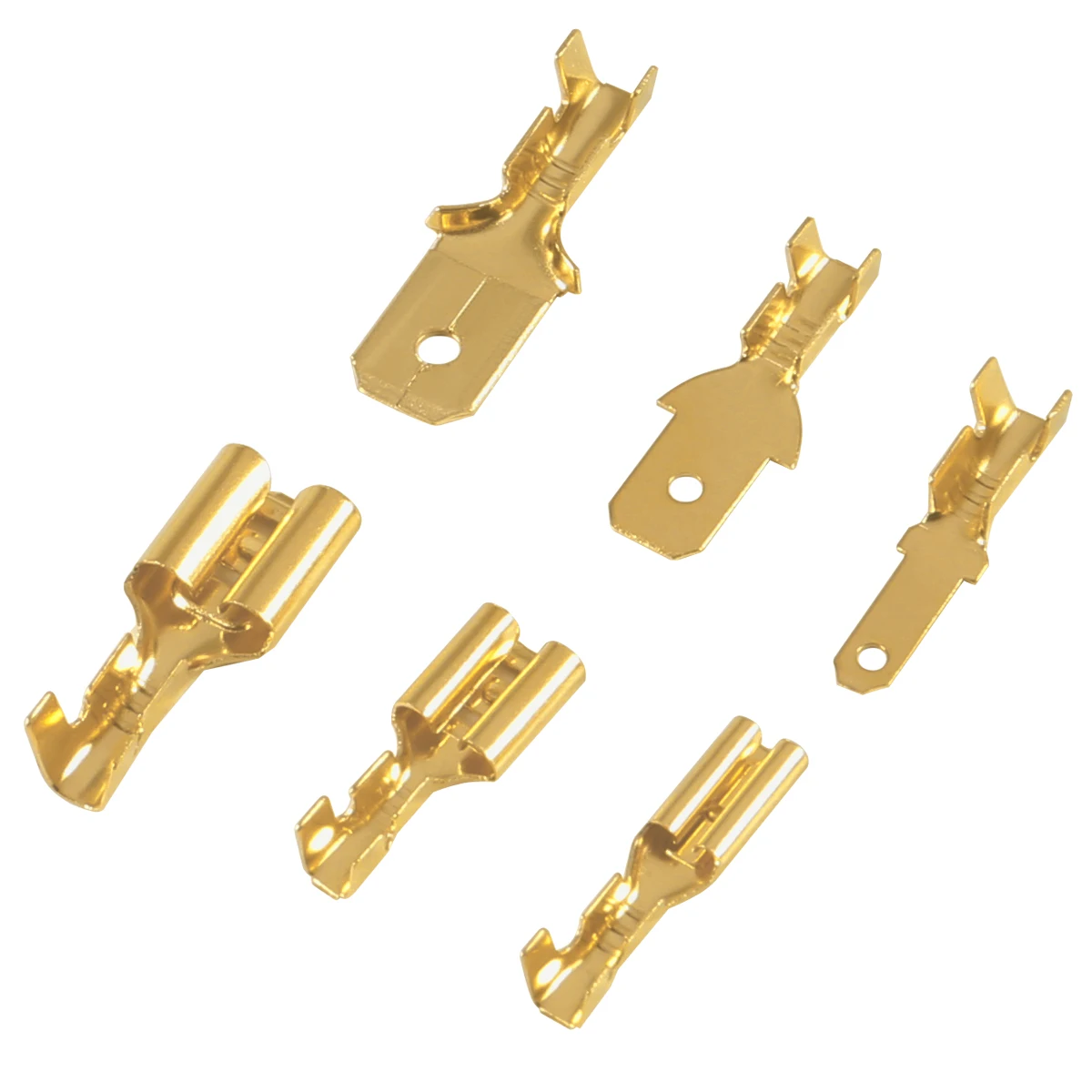 Wire Connectors 270Pcs Insulated Male Female 2.8 4.8 6.3mm Electrical Crimp Terminals Spade Assorted