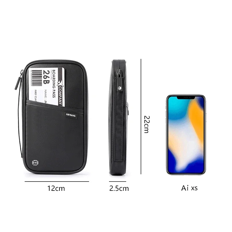 Family Travel Wallet and Document Organizer - Waterproof Passport Holder and Card Case