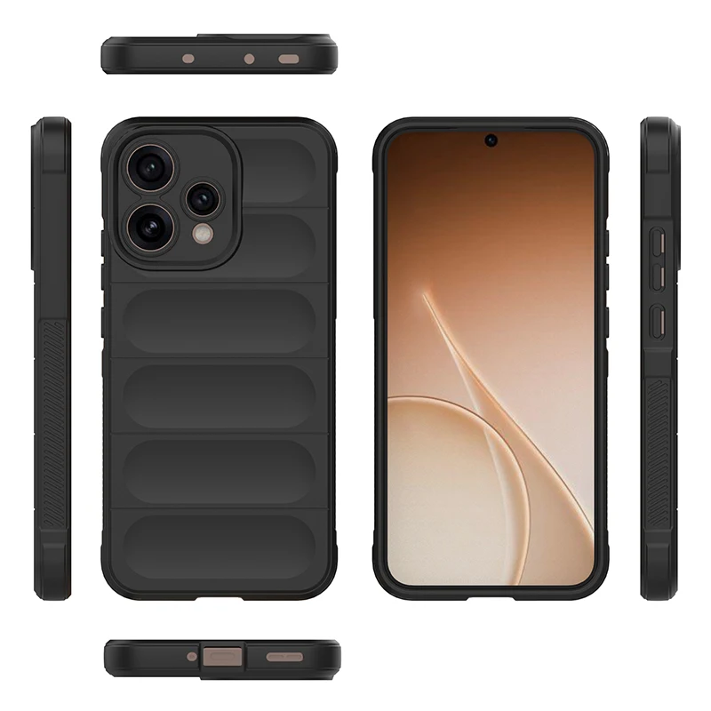 Anti-Shock Heavy Duty Silicone Back Case - Rugged Armor Rubber Design