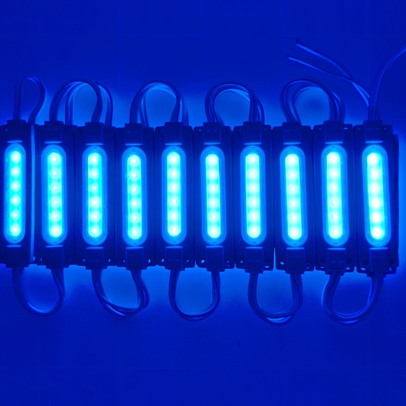 20pcs/lot 6LED injection with lens COB LED module waterproof LED back light backlight for sign channel letter DC12V 2W IP68