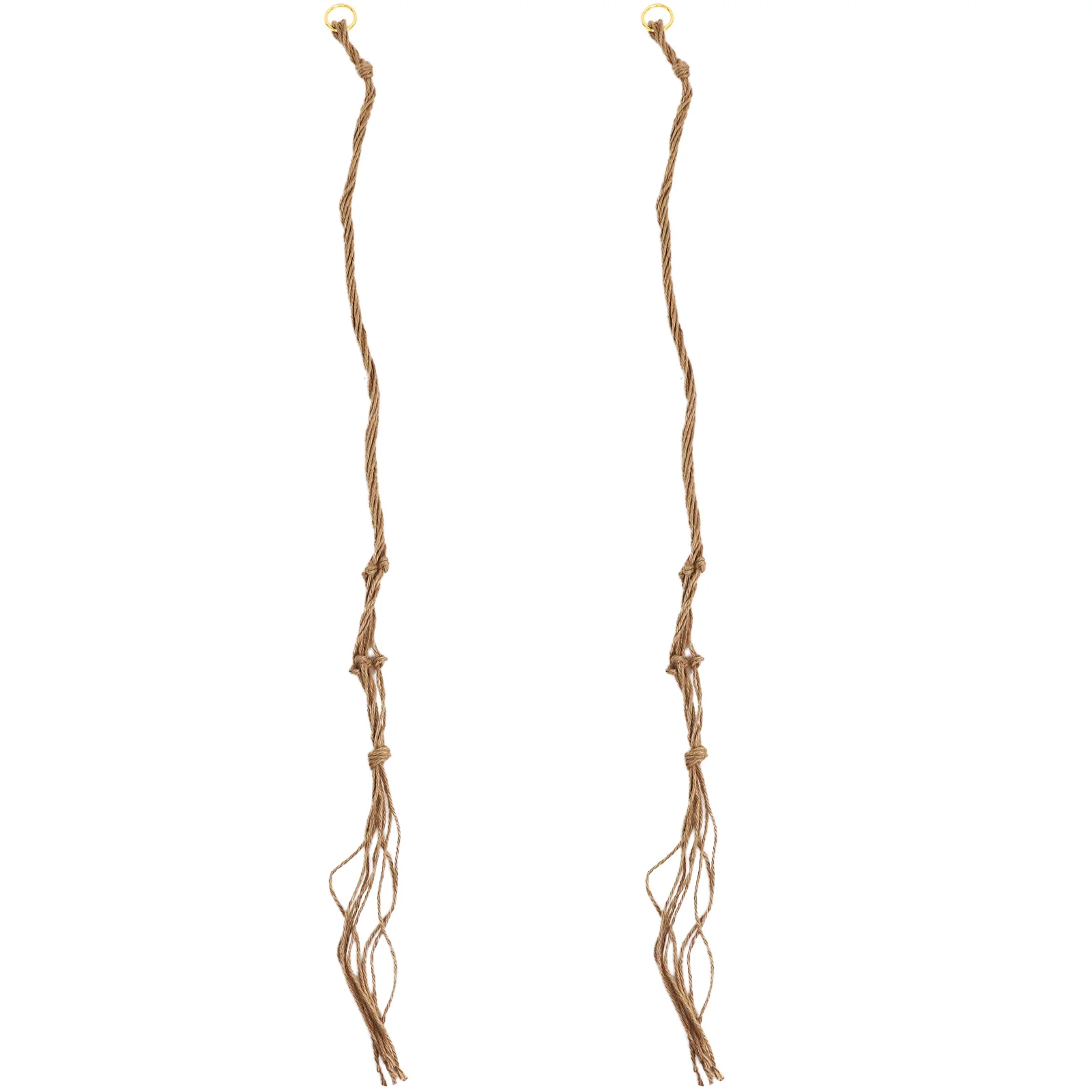 

2 PCS Decorate Indoor Plants Hanging Macrame Holder Jute Hangers Indoor/outdoor