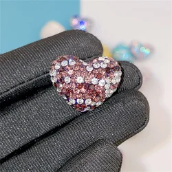 Rainbow Colored Straight Hole Beads Cute DIY Hanging Chain Accessories - 24mm(2pcs) (Shen zi)
