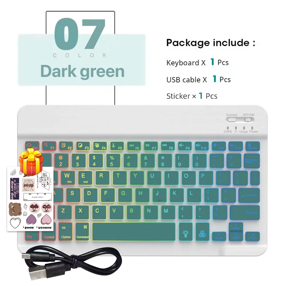 Enhanced Wireless Bluetooth Keyboard and Mouse for Tablets and Phones - Multi-Language Support
