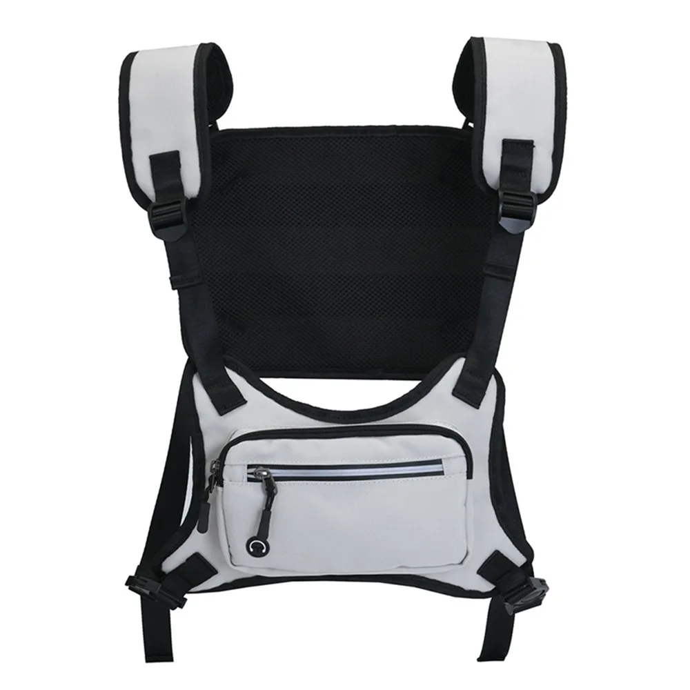 

Running Vest with Phone Holder for Men and Women, Waterproof Cell Phone Key Pouch, Reflective Hydration Vest, Sports Chest Bag,