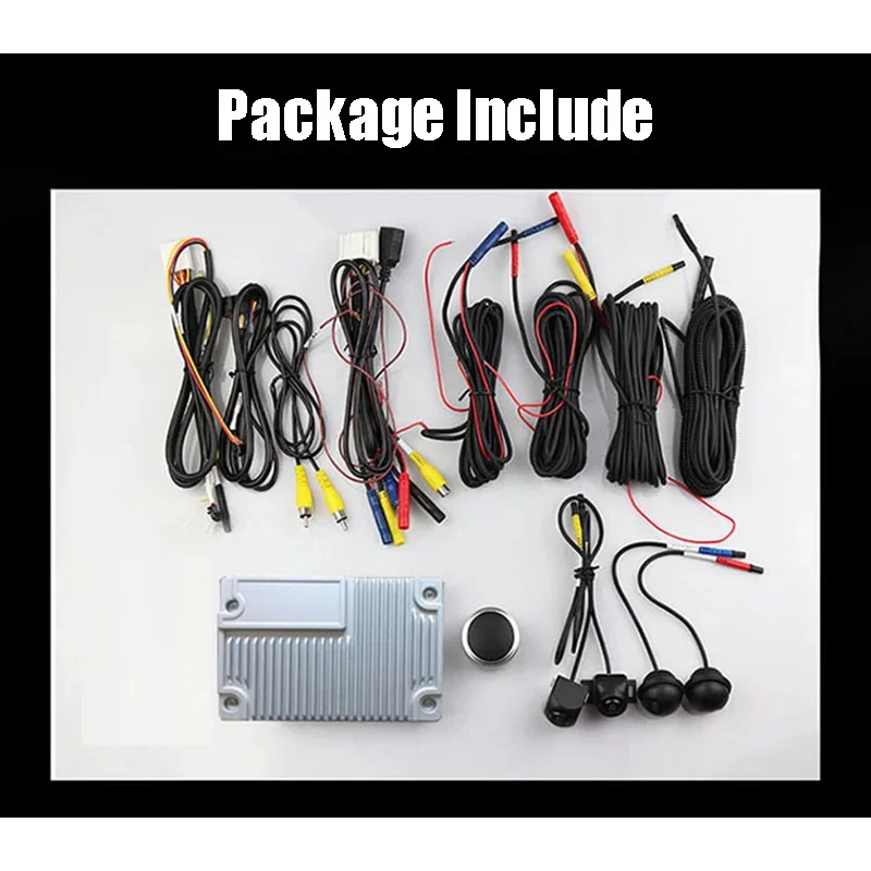 360 מצלמות רכב מערכת פנורמית 3D סראונד תצוגה 1080p ahd sony 225 אלן מקליט מצלמת 8 גרם mp4 וידאו מקליט עבור מסך אנדרואיד