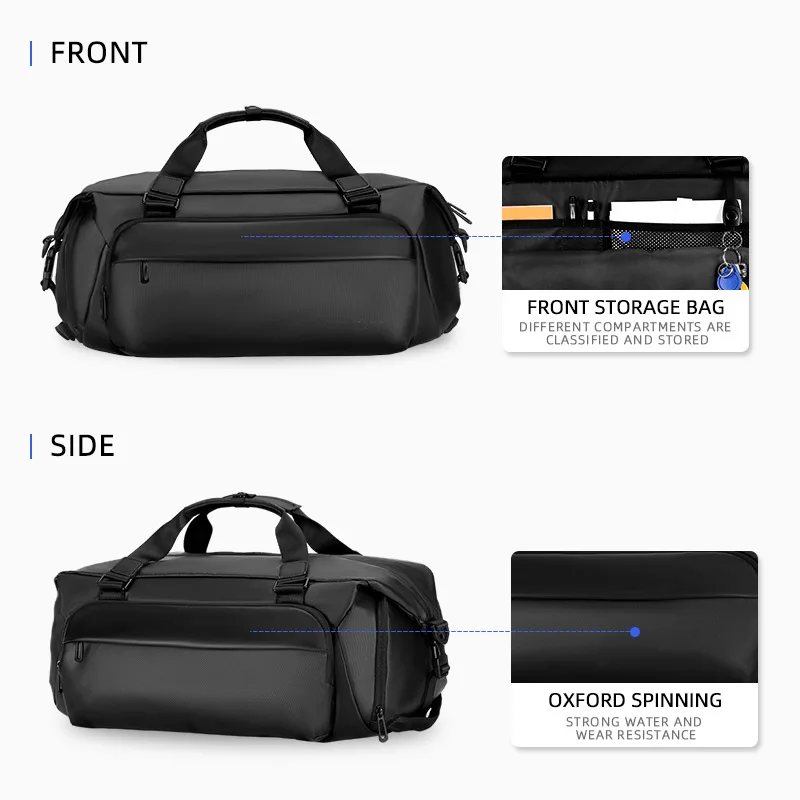 Fenruien Men Multi-Function Large Capacity 35L Travel Bag Suit Luggage Bag Business Laptop Waterproof Trip Tote