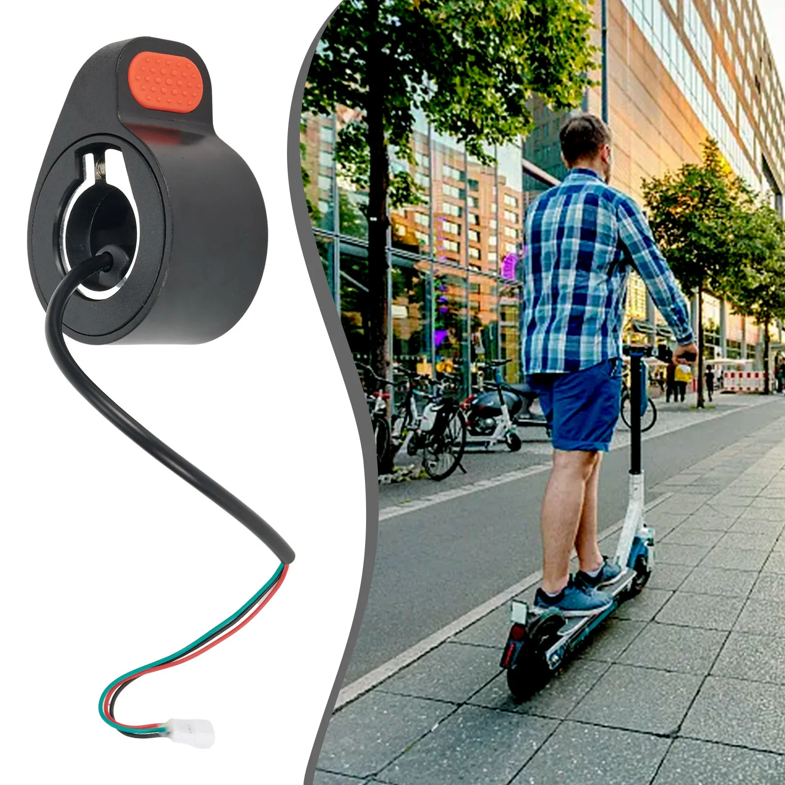

Accelerator Throttle Accelerator ABS Black Red Electric Scooter Finger Throttle For -Xiaomi M365 Pro/Pro2 Practical