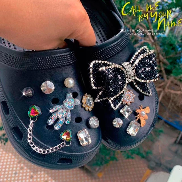 Rhinestone Croc Charms Designer DIY Vintage Fashion Clogs Shoes