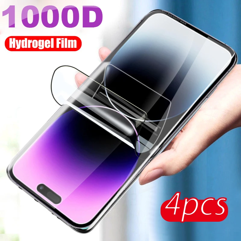 Pellicola Salvaschermo In Idrogel Da 4 Pezzi Per Iphone 14 Pro Gel Protector A Iphone Ipone 14Pro 14 Iphone 14 Pro Max Vetro Non Temperato
