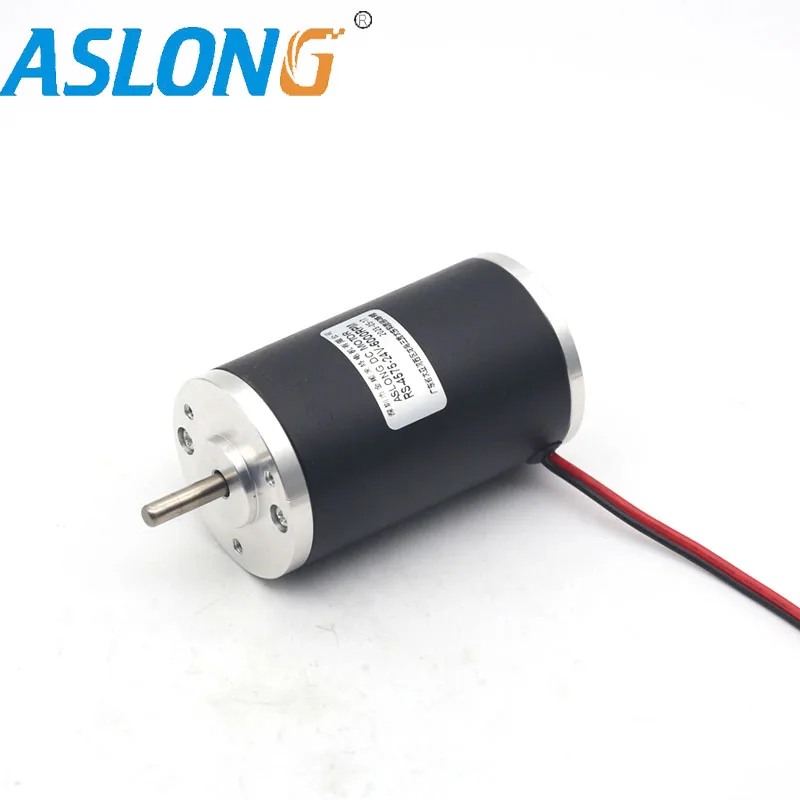 

High torque dc motor 24v 6000R steel tube motor 2000R Low noise electric brush tubulor engine for worm gear reduction motor 45ZY