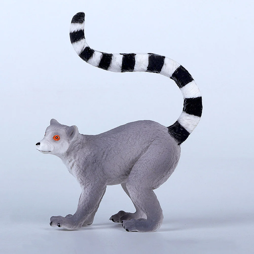 

Simulated Lemur Children Lemuroid Toy Figure Children’s Toys Lifelike Model Animal Ornament Plastic Figurine