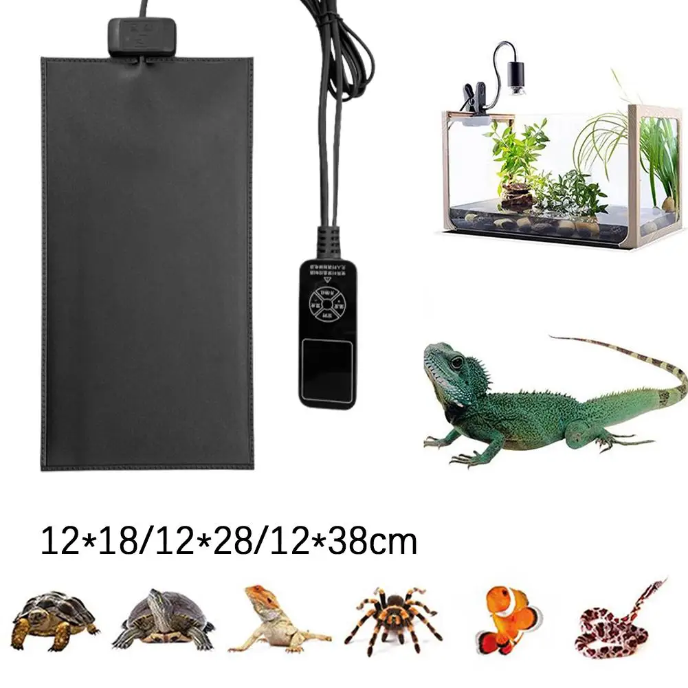 

Reptile Heat Mat Under Tank Warmer Climbing Pet Heater Adjustable Mats Intelligent Warming Temperature Black Controller Hea Z1P9