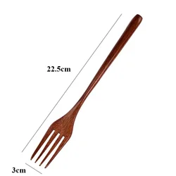 Elegant Wooden Spoon and Fork Set - Premium Kitchen Utensil and Dinnerware Collection (2)