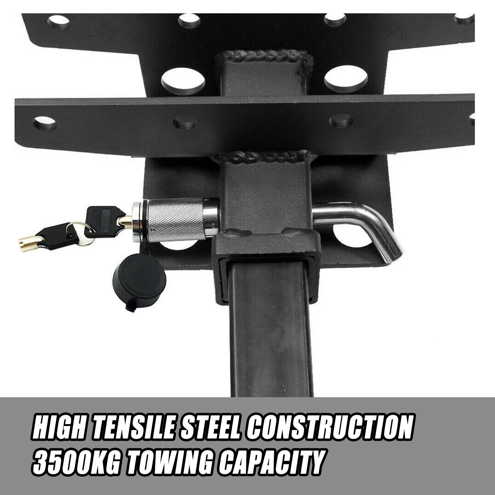 Trailer Hitch Pin Lock 5/8" Dual Receiver Locking Tow Towing Trailer RV Car Accessories Heavy Duty Universal 2 keys Copper core