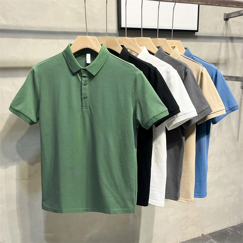 

Рубашка-поло мужская с коротким рукавом и воротником-поло