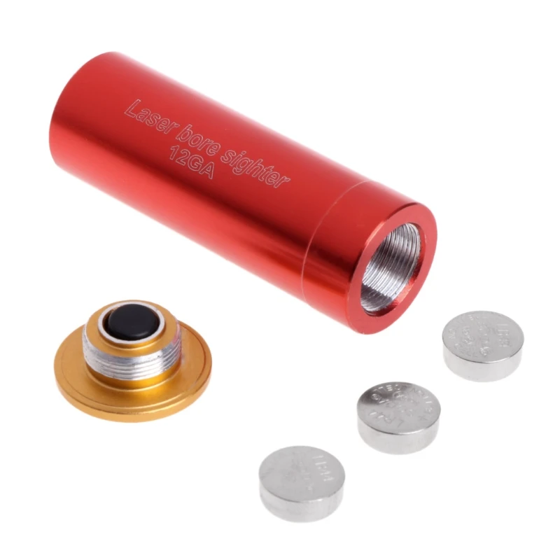 Red Dot Laser Bore Sight 12 Gauge 20 Gauge Barrel Cartridge Boresighter For 12GA 20GA Shotgun Hunting Gun Accessories Red Dot Laser Sight Laser Bore Sight Laser Sight