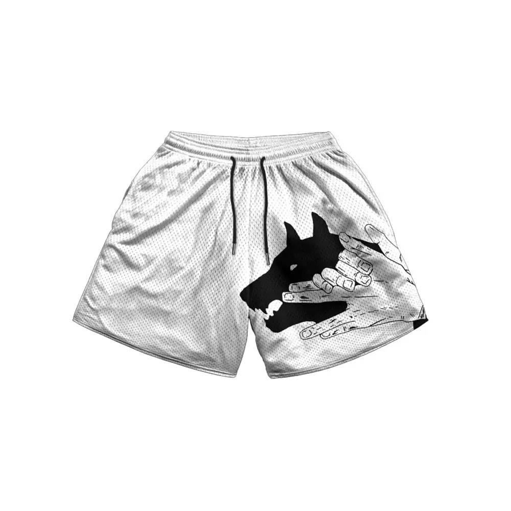 Anime Gym Shorts Men - Jujutsu Kaisen Fushiguro Megumi Printed Sports Shorts