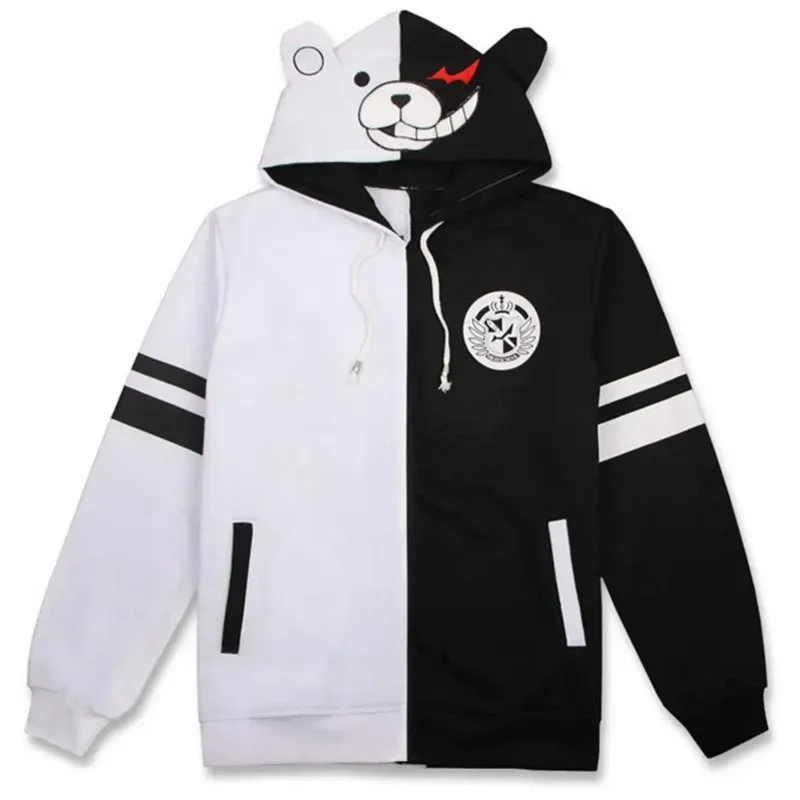 

Danganronpa Cosplay Monokuma Hoodie Adult Jacket Sweatshirt Pullover Coat