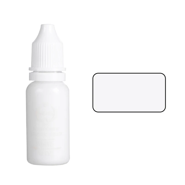 15ml Tattoo Ink Set Permanent Makeup Eyebrow Lips Eye Line Tattoo Color Microblading Pigment for Body Beauty Tattoo Art Supplies White