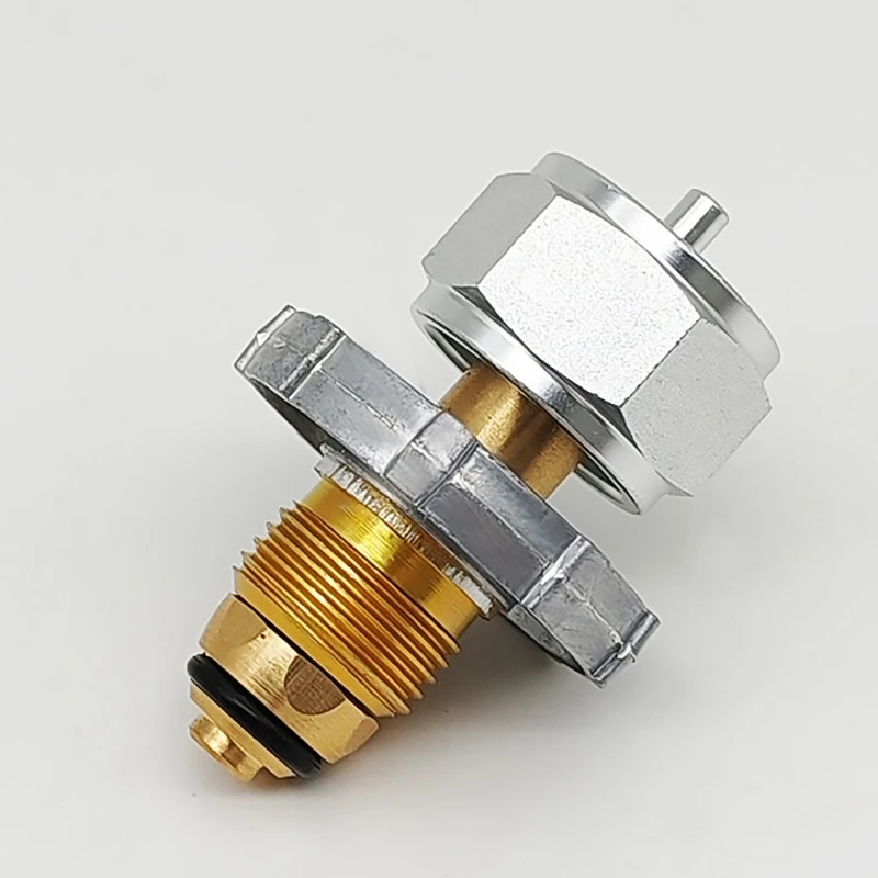 M2EE Upgraded Brass Propane Inflatable Connector Lightweight & User friendly Adapter Metal Connector for Household Use