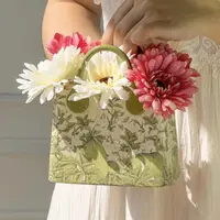 2026 New Ceramic Floral Vase & Chopstick Holder - High-Aesthetic Kitchen Drain Basket & Cutlery Storage Caddy, Home Organizer