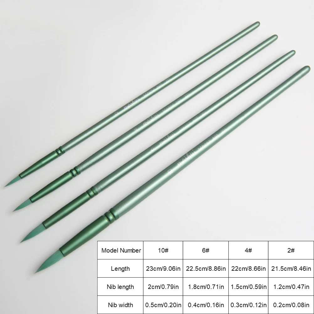 Painting Brushes Blending Brush 4/6Pcs For Acrylic Gouache Oil
