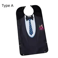 Adult Waterproof Adult Mealtime Bib Cloth Protector Clothes Bib Cook Protector Tool Aid Cook Dining Clothes Disability Aid Apron 2
