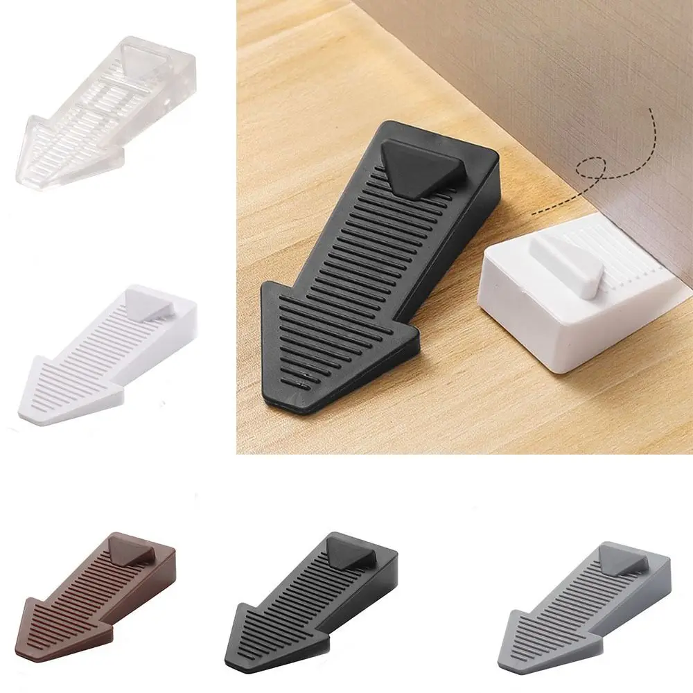 2Pcs Safety Silicone Door Stop Stoppers Block Wedge Doorstops Door Stopper Home Office Rear Retainer Anti-collision Stop