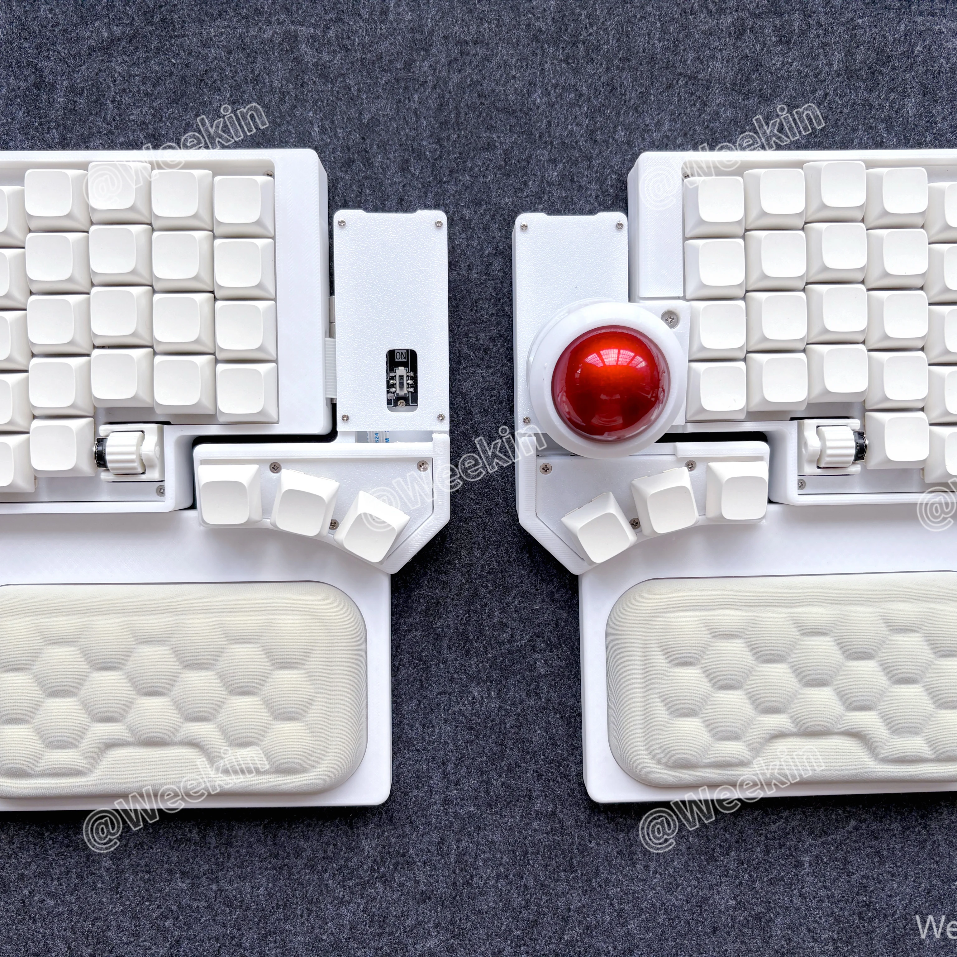 キーボード ErgoSNM White Trackball Split Keyboard ErgoSNM White Trackball Split Keyboard｜Yahoo!フリマ（旧