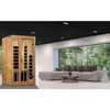 Sauna, 1-2-Person Low EMF FAR Infrared Sauna, Music System with Bluetooth Capability and Interior LED Control Panel, Sauna Room 6