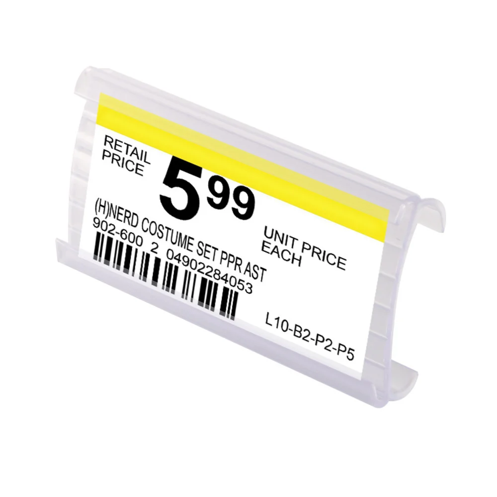 Negozio Di Vendita Al Dettaglio Open Wire Shelf Data Strip Cartellino Dei Prezzi Inserito Frame Label Holder