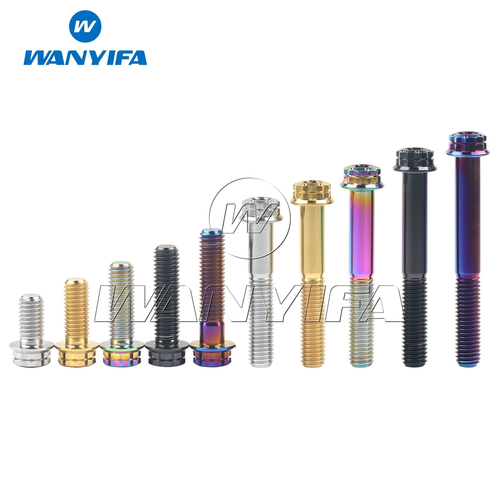 

Wanyifa Titanium Bolt M10x20 25 30 35 40 45 50 55 60 65 70mm Flange 12 Points Torx Head Screws for Motorcycle Calipers Refitted